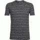 Icebreaker Sphere Short Sleeve Crew - Men's-Stripe Black/Snow-X-Large