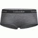 Icebreaker Sprite Hot Pants - Women's, Gritstone Heather/Black, Extra Small, 103023003XS