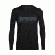Icebreaker Tech Lite Long Sleeve Crewe Haute Route, Black, L, 104274001L