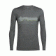Icebreaker Tech Lite Long Sleeve Crewe Haute Route, Metal, M, 104274002M