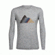 Icebreaker Tech Lite Long Sleeve Crewe Seven Summit Stack, Metro Hthr, L, 104121001L