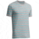 Icebreaker Tech Lite Short Sleeve Crewe - Men's-Stripe Metro/Aquamarine-Small