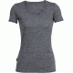 Icebreaker Tech Lite Short Sleeve Scoop Shirt - Women's-Gritstone Heather-Large