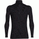 Icebreaker Tech Long Sleeve Half Zip - Men's-Black-X-Large