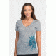 Icebreaker Tech Short Sleeve V Chrysanthemum Clearance - Women's-Metro-Medium