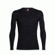 Icebreaker Tech Top Long Sleeve Crewe, Black/Black, 2XL, 104033001XXL