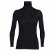 Icebreaker Tech Top Long Sleeve Half Zip, Black, L, 104038001L