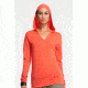 Icebreaker Vista Long Sleeve Hood Clearance - Women's-Azalea-Small