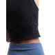 Icebreaker Women Merino 125 ZoneKnit Energy Wind Cropped Bra-Tank, Black, L, IB0A56XT001L