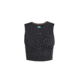 Icebreaker Women Merino 125 ZoneKnit Energy Wind Cropped Bra-Tank, Black, L, IB0A56XT001L