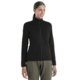 Icebreaker Women Merino 560 Realfleece Elemental LS Zip, Black, M, IBBA56SR001M