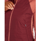 Icebreaker Women Merino Quantum Hybrid LS Zip Hoodie, Cedar Wood/Port/CB, M, IBBA56SZ02TM