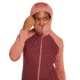 Icebreaker Women Merino Quantum Hybrid LS Zip Hoodie, Cedar Wood/Port/CB, S, IBBA56SZ02TS