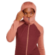 Icebreaker Women Merino Quantum Hybrid LS Zip Hoodie, Cedar Wood/Port/CB, M, IBBA56SZ02TM