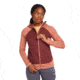 Icebreaker Women Merino Quantum Hybrid LS Zip Hoodie, Cedar Wood/Port/CB, S, IBBA56SZ02TS