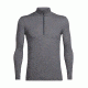 Icebreaker Zeal Long Sleeve Half Zip, Metal/Monsoon, M, 104120001M