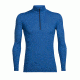 Icebreaker Zeal Long Sleeve Half Zip, Sea Blue/Midnight Navy, 3XL, 104120401XXXL
