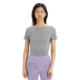 Icebreaker ZoneKnit Short Sleeve Scoop Back T-Shirt - Womens, Metro Heather, 2XS, IB0A56OV016XXS