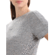 Icebreaker ZoneKnit Short Sleeve Scoop Back T-Shirt - Womens, Metro Heather, Extra Large, IB0A56OV016XL