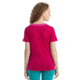 Icebreaker ZoneKnit Short Sleeve T-Shirt - Womens, Tempo/Electron Pink/Cb, Small, IB0A56OU858S