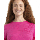 Icebreaker ZoneKnit Short Sleeve T-Shirt - Womens, Tempo/Electron Pink/Cb, Small, IB0A56OU858S