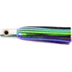 Iland Sailure Flasher Trolling Lure, 5 1/2in 3-D Eyes, 5 - 8 Kts, 1/2oz, Conical Chrome Head/Black &amp; Plum Skirt, SA300F-BK/PL