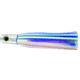Iland Sailure Flasher Trolling Lure, 5 1/2in 3-D Eyes, 5 - 8 Kts, 1/2oz, Conical Chrome Head/Blue &amp; White Skirt, SA300F-BL/WH