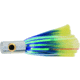 Iland Sailure Flasher Trolling Lure, 5 1/2in 3-D Eyes, 5 - 8 Kts, 1/2oz, Conical Chrome Head/Blue &amp; Yellow DOL Skirt, SA300F-DOL