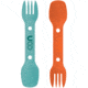 Industrial Revolution Utility Spork 2Pk, Teal/Ember Org, F-SP-UT-2PK-TEAL-EMBER