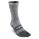 Injinji 2.0 Outdoor Midweight Mini Crew Nuwool Socks - Mens, Charcoal And Black, Large, 223270-CBS-L