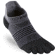 Injinji Run Lightweight No Show Socks - Womens, Black/Gray, XS/S, 201111-BLG-XS/S