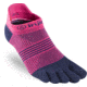 Injinji Run Lightweight No Show Socks - Womens, Pink / Navy, M/L, 201111-NVP-M/L