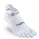Injinji Run Lightweight No Show Xtralife Socks - Mens, White, Extra Large, 201110-WHT-XL