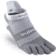 Injinji Run Midweight No Show Xtralife Socks - Mens, Gray And White, Small, 203110-GWH-S