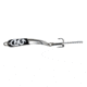 Iron Decoy Steely 2 Lure 2, Silver/Black White, 1/10 oz, Steely 2 SBW