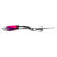 Iron Decoy Steely 3 Lure 2.75'', Silver/Hot Pink Hot Purple, 1/4 oz, Steely 3 SHPP