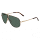 Jaguar 37502 Sunglasses, Gold Brown Frame, Polarized Lens, 63-9-140, JG37502636000