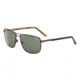 Jaguar 37619 Sunglasses, Grey-Rust, Polarized Lenses, 57-17-145, 37619-6100