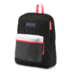 Jansport Exposed 25L Backpack, Black/Fluorescent Red, JS0A3C4X4B7