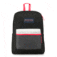 Jansport Exposed 25L Backpack, Black/Fluorescent Red, JS0A3C4X4B7