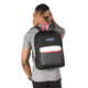 Jansport Exposed 25L Backpack, Black/Fluorescent Red, JS0A3C4X4B7