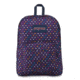 Jansport Superbreak Ultralight Polyester Backpack, 25l, Spot-O-Rama-Navy, JS00T50134A
