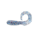 Jerry's Lures Assault Grub, 20, 2in, Firecracker, Lt. Smoke w/Red, Silver Blue Flake, 72110
