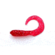 Jerry's Lures Assault Grub, 20, 2in, Red Mf ,Strawberry Red w/Silver Flake, 72038