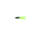Jerry's Lures Mini Skirt Soft Bait, 20, 1 1/2in, Black/Chartreuse Mf, 81034