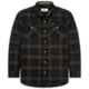 Jetty Mens Breaker Flannel Shirt, Brown, 2XL, F24BREA-M11002BRN-XXL