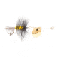Joes Flies Short Striker Classic In-Line Spinner Fly, Sz 10, Gray Ghost, 109-10