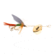 Joes Flies Short Striker Classic In-Line Spinner Fly, Sz 8, Cowdung, 118-8