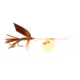 Joes Flies Short Striker Classic In-Line Spinner Fly, Sz 8, March Brown, 131-8