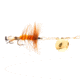 Joes Flies Short Striker Classic In-Line Spinner Fly, Sz 8, Wooly Worm, 123-8
